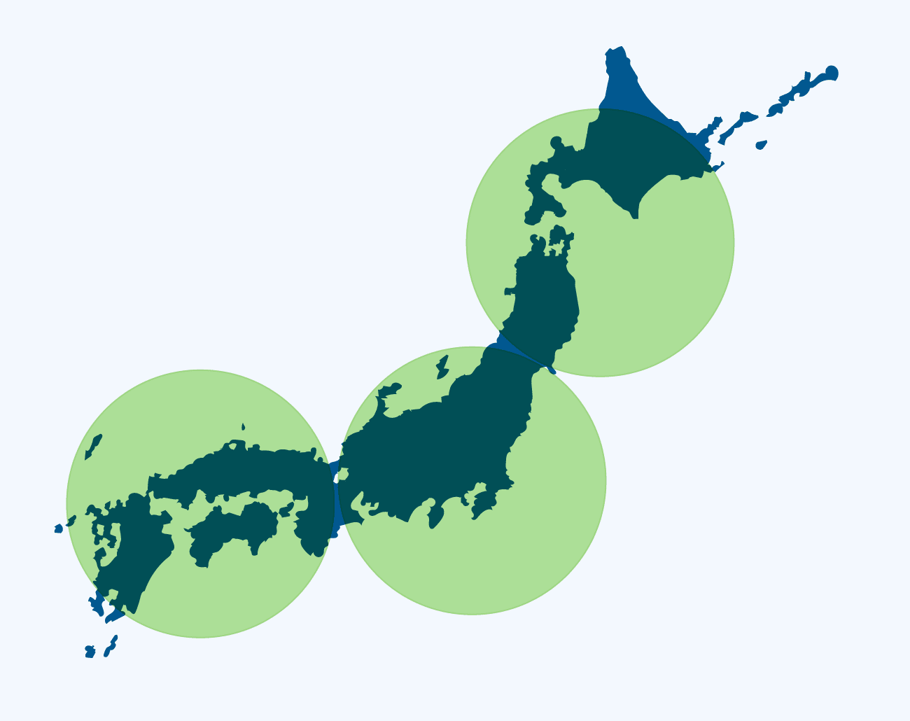 地図：拠点の場所